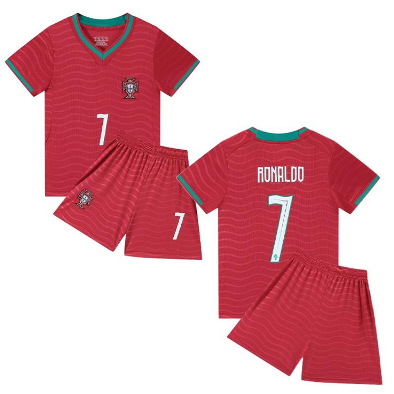24-25 Portugal Away No. 7 Club Football Jersey Children'S Clothing Adult Set