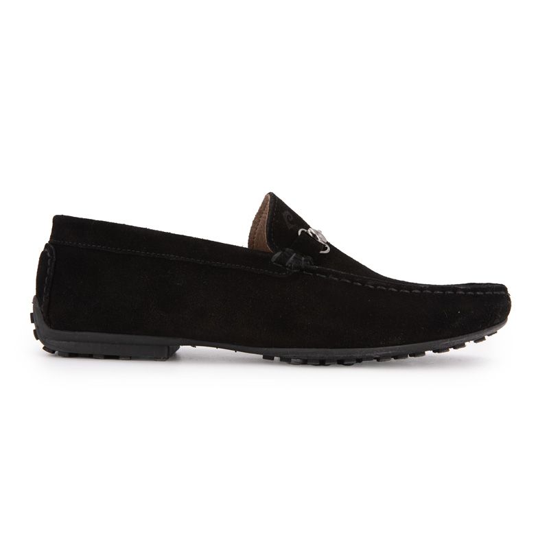 Suede Moccasins with Metal Detail Men PIERRE CARDIN