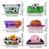 Acrylic Material Sports Style Claw Clip Trendy Style Creative Design Basketball Print Hair Claw Vibrant Colors Non-Slip