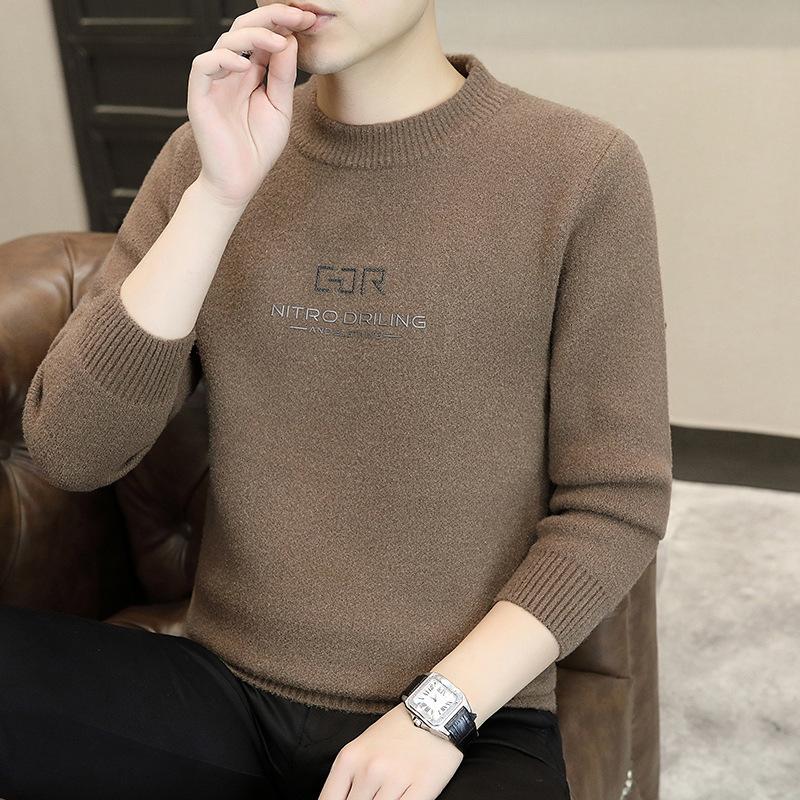 Hot Hot Autumn and Winter New Casual Crew Neck Sweater Bottom Knit Plus Size Loose Sweater