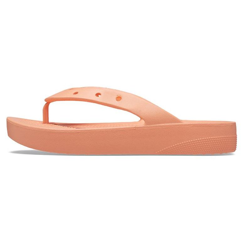 Crocs Classic Cloud Flip Flops Women Footwear Papaya-Red 207714-83E