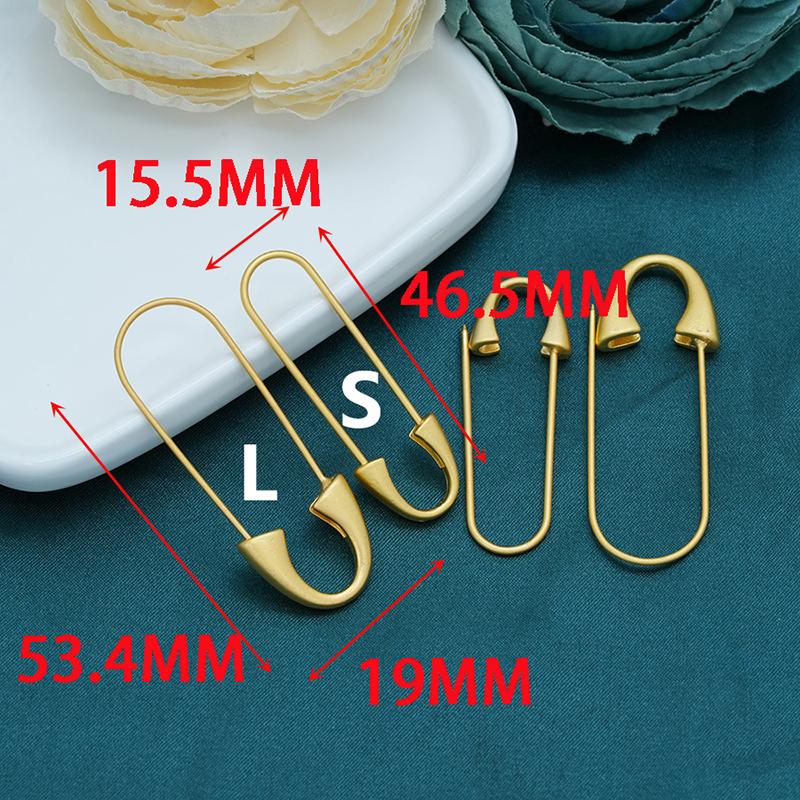 5/10 ks Zlatá kovová zavírací špendlík Pevný s očkem Pro brože Šperky Řemesla Oblečení Doplňky Špendlíky Špendlíkovky