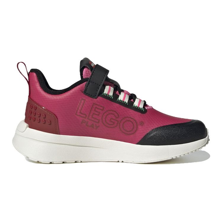 Adidas LEGO x Racer TR Little Kid Pulse Magenta Kids Sneakers Pink Maroon Off-White GW4001