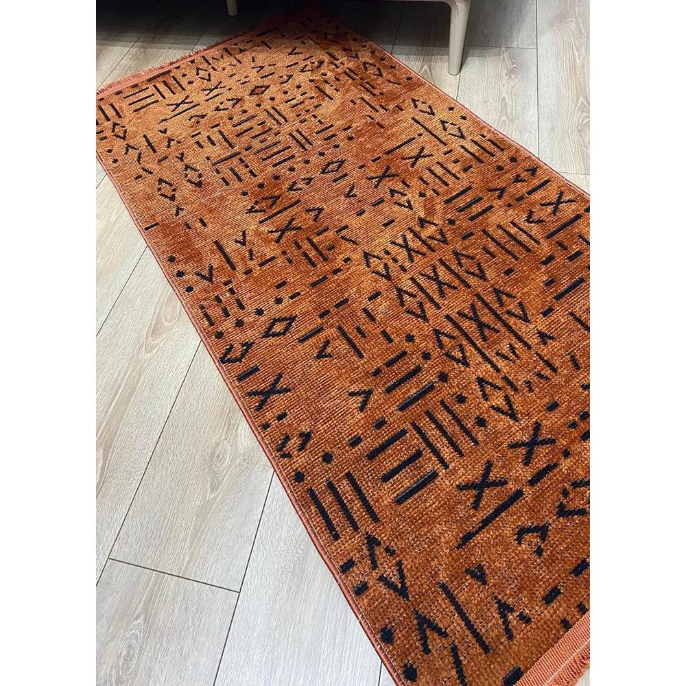 

Rovigo Home Современный тканый ковер из синели 80x150 оранжевый