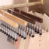 Wood Pants Hangers Hat Holder with 12 Clips Yoga Pants Hangers Clip for Jeans Skirts Hats Trousers Scarf Slacks Clothes Shorts