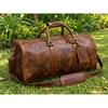 Buffalo Leather Duffle Bag: Handmade Full Grain Weekender