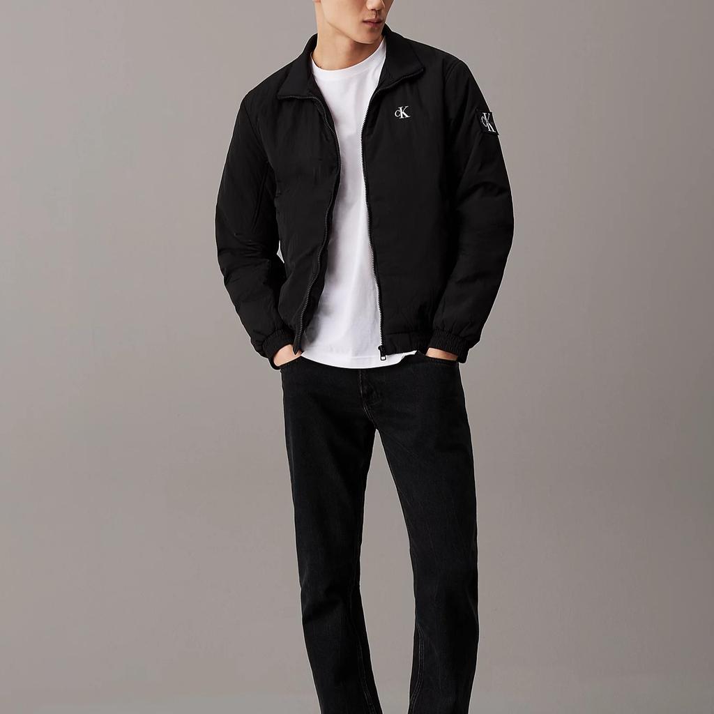 Calvin Klein Letter Zipper Casual Stand Collar Jacket Men Jackets Black J30J325592-BEH