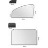 Car Side Window Sun Shade, Magnetic UV Protection Sunshade Cover, Privacy Protection Sun Blocker For Car Front & Rear Windows