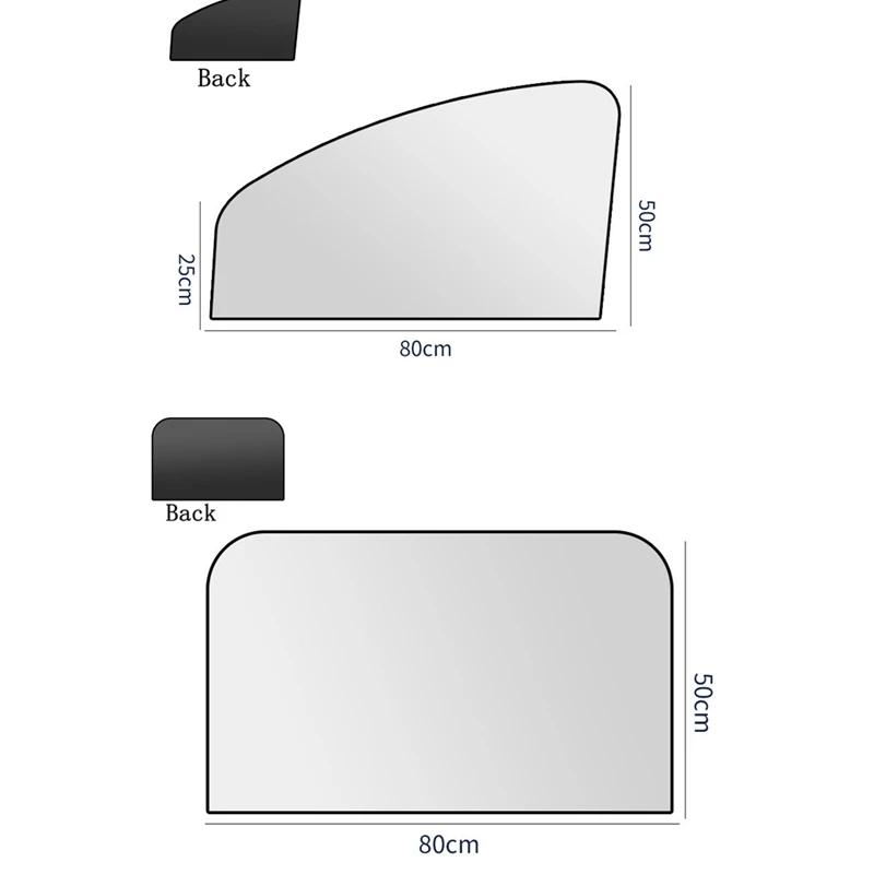 Car Side Window Sun Shade, Magnetic UV Protection Sunshade Cover, Privacy Protection Sun Blocker For Car Front & Rear Windows
