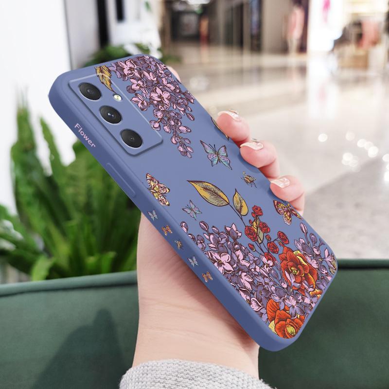 

Nostalgic Flower Phone Case For Samsung Galaxy A55 A35 A25 A15 A56 A36 A26 A16 A06 A05 A05S A54 A34 A24 A14 A04 A04S A04E 4G 5G Samsung A55 5G