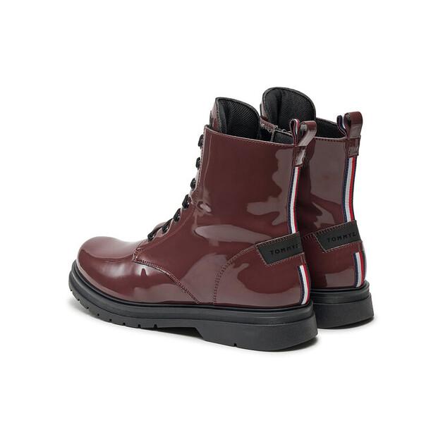 Ботильоны Tommy Hilfiger T4A5-33588-0775356 бордового цвета
