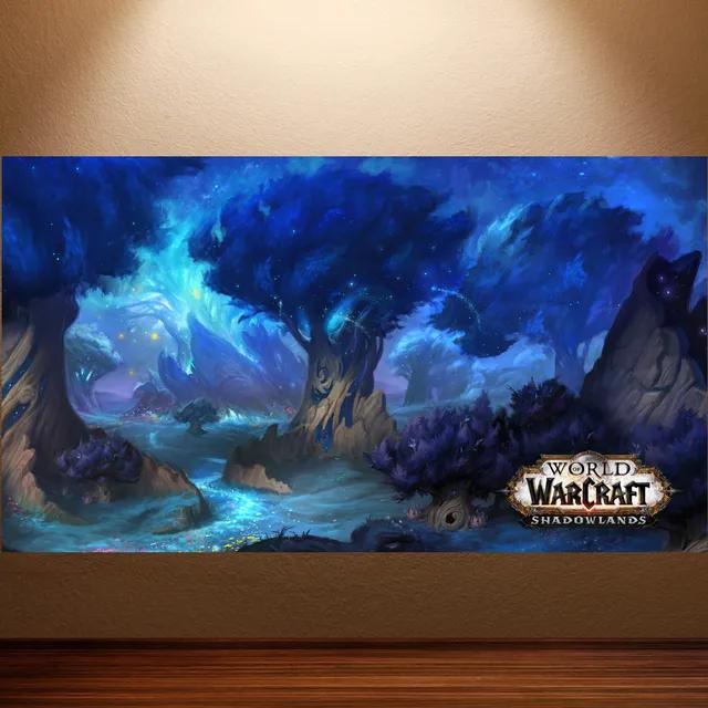 World of Warcraft Retro Canvas Poster Classic Game Wall Art for Game Room Decor Wall Sticker Painting