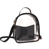 Backpack summer transparent jelly bag pvc fashion messenger bag small schoolbag