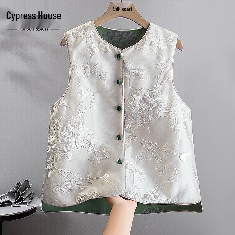 

Женский ретро-вышитый жилет Sybels XL