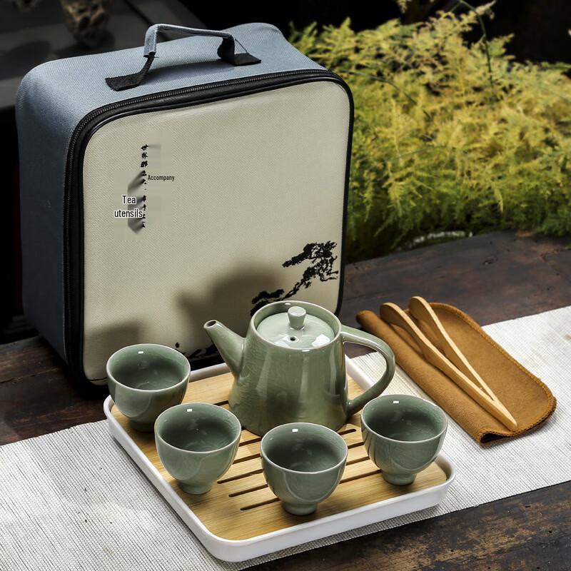 Ge Kiln Japanese Portable Travel Tea Set