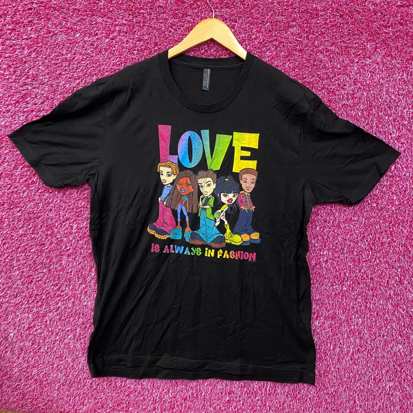 Bratz Love Is Always In Fashion Rainbow Graphic Design T-Shirt XL S
