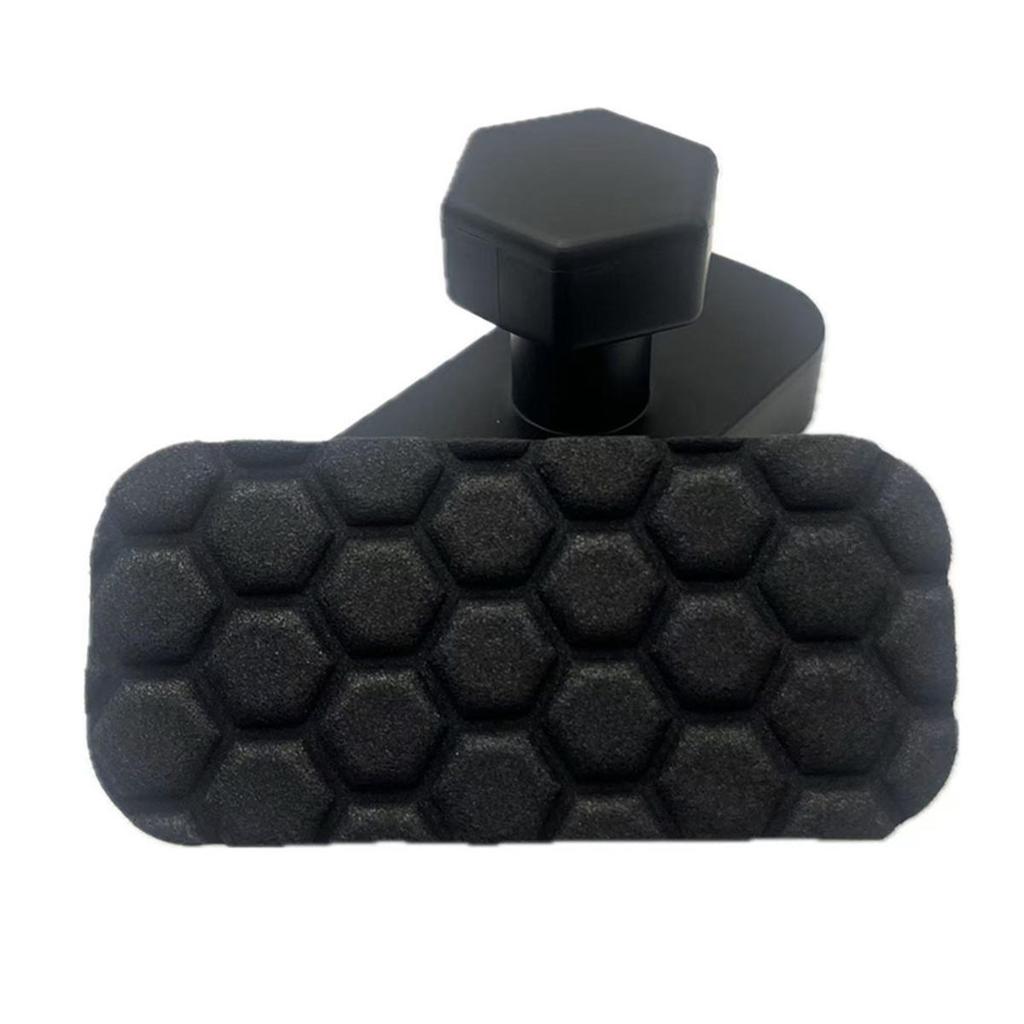 Truck Waxing Foam Van Tire Wax Pad Sponge Brush Handheld High-density Waxing Sponge Brush Auto Beauty Care Pads