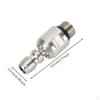 Pressure Washer Adapter Metal Quick Connect Plug Compact with Sealing Gasket for Washing