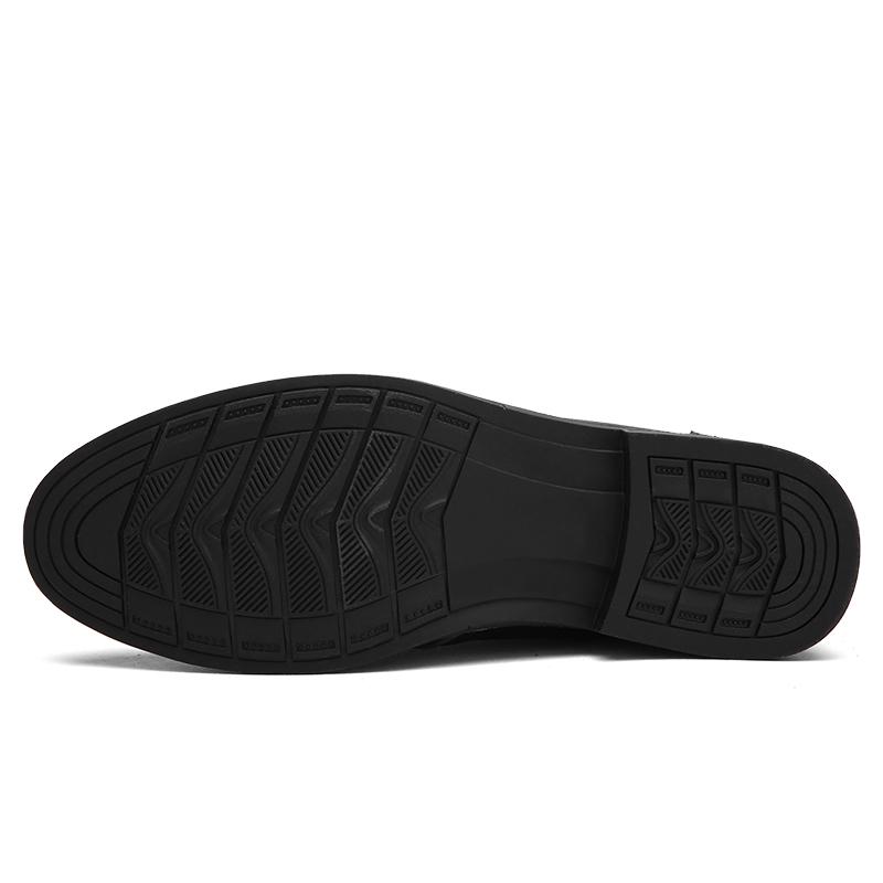 Fashion Men Dress Shoes Genuine Leather 2024 New Men's Oxford Shoes Leather Derby Shoe Lace-up Pointed Toe Business Men Shoes741