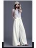 Brand Women's High-Waisted Wide-Leg Trousers - 2026 Spring/Summer Collection: No-Iron, Fashionable, Loose-Fit Casual Pants