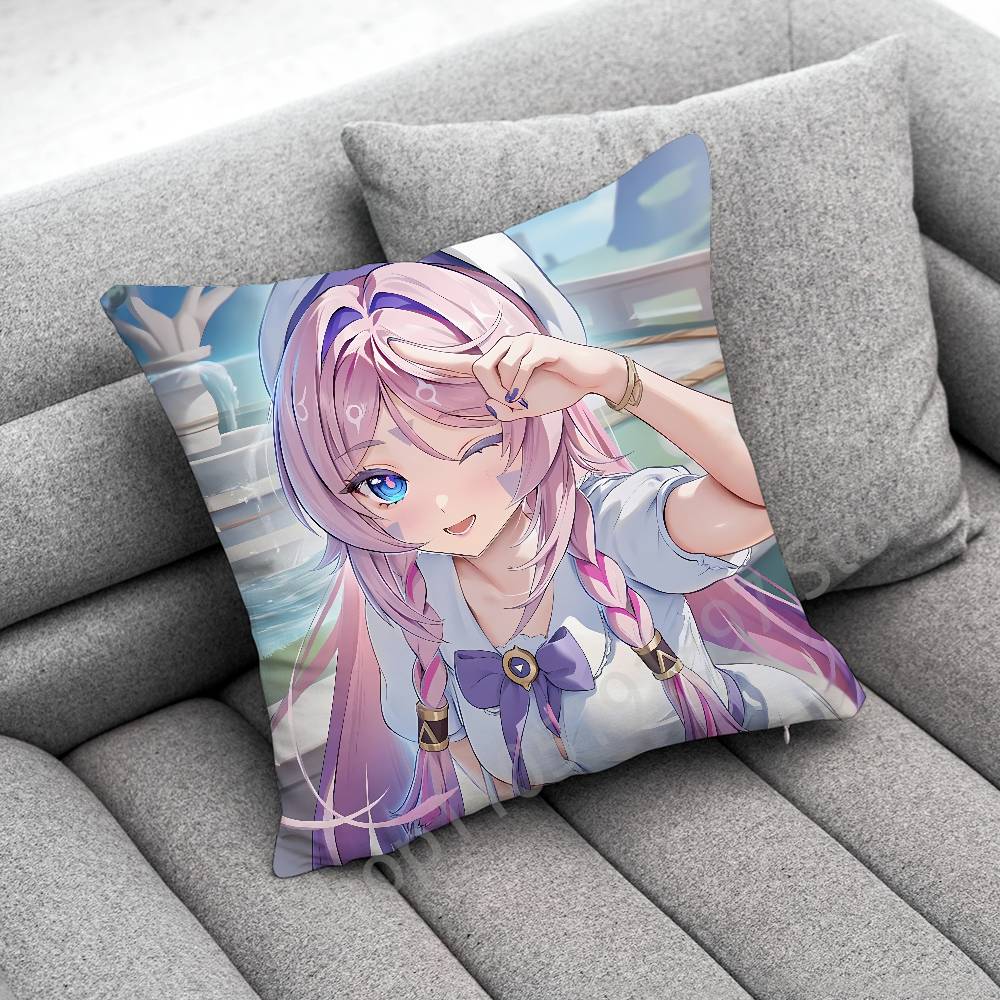 Genshin Impact Citlali Mualani Throw Pillow Case For 45x45cm 40x40cm 55x55cm 50x50cm 30x30cm Square Car Pillowcase Shell
