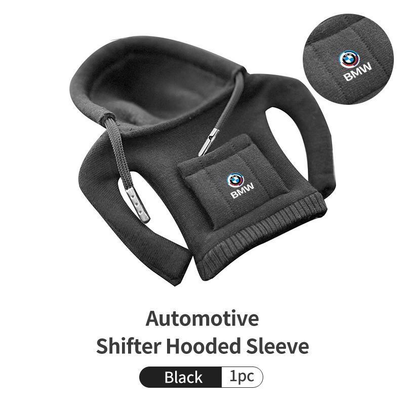 HVHE9 Hoodie Car Gear Shift Cover Fashion Manual Handle Change Lever For BMW G01 G02 F15 F16 G05 G06 G07 F07 G30 G32 F40 F44 F34