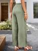 Solid Color Casual Wide-Leg Pants - Stylish Spring/Summer Women's Fashion