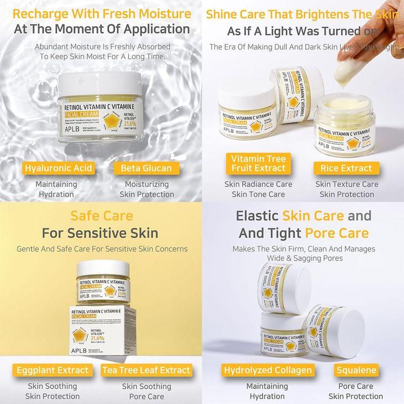 APLB - Retinol Vitamin C Vitamin E Facial Cream