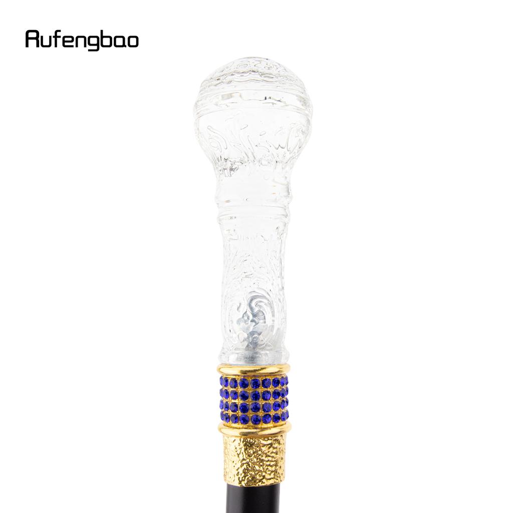 Transparent Ball Glass Golden Purple Alloy Fairy Wands for Girls Princess Walking Stick Wand Cosplay Wedding Birthday Party 94cm