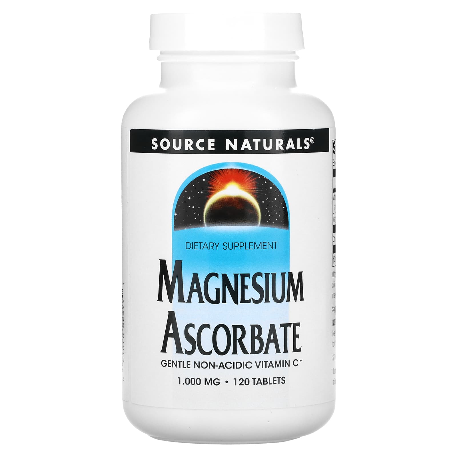 

Source Naturals, Magnesium Ascorbate, 1000 mg, 120 Tablets