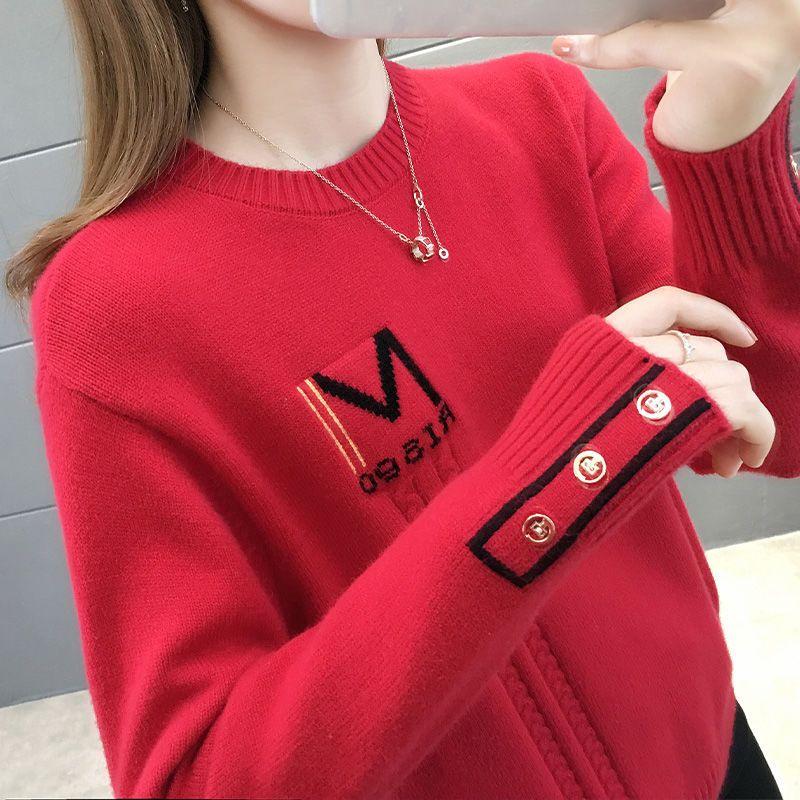 Suéter de invierno para mujer, jersey de cuello medio alto, suéter de punto de estilo corto en otoño e invierno