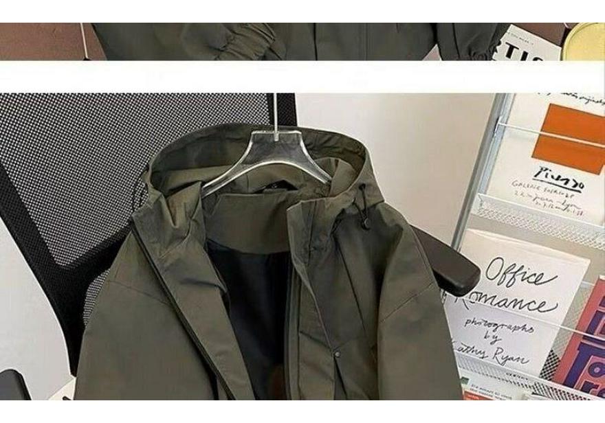 Men's Spring/Autumn Outdoor Casual Windbreaker - Loose Fit Mountaineering Jacket