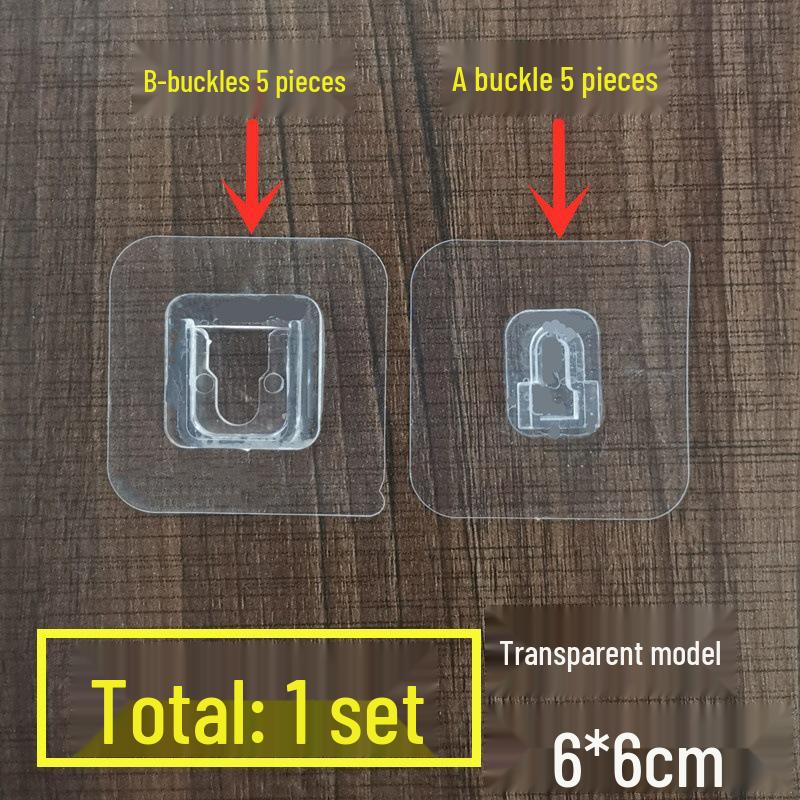 Wall-Mount Power Strip Holder: Strong Adhesive, No-Punch, Double-Sided Velcro Fastener for Routers and Sockets