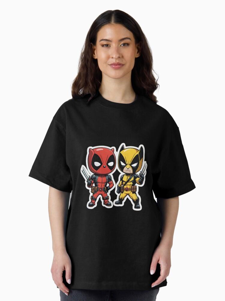 Deadpool and Wolverine Poolverine Kids Small Oversized T-Shirt