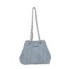 Denim bag new fashion simple diamond messenger bag niche summer casual fashionable shoulder bag