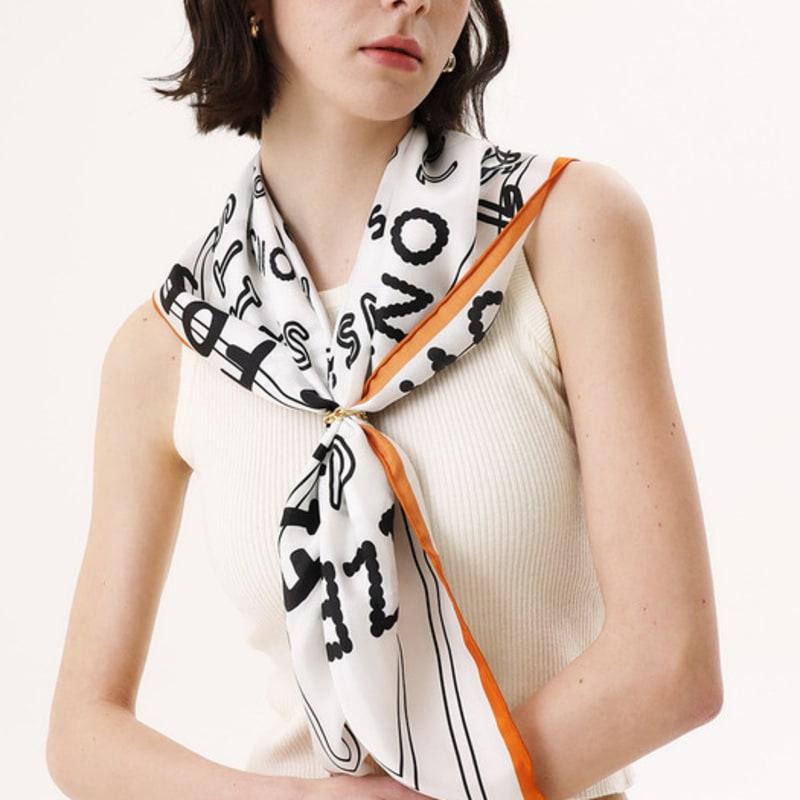 ONSZ Logo Concentric Circle Silk Scarf