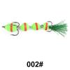 FTK 1ks Soft Bass Lure Návnada na hmyz s ostrými háčky Hmotnost 4,5G Velká/Malá velikost