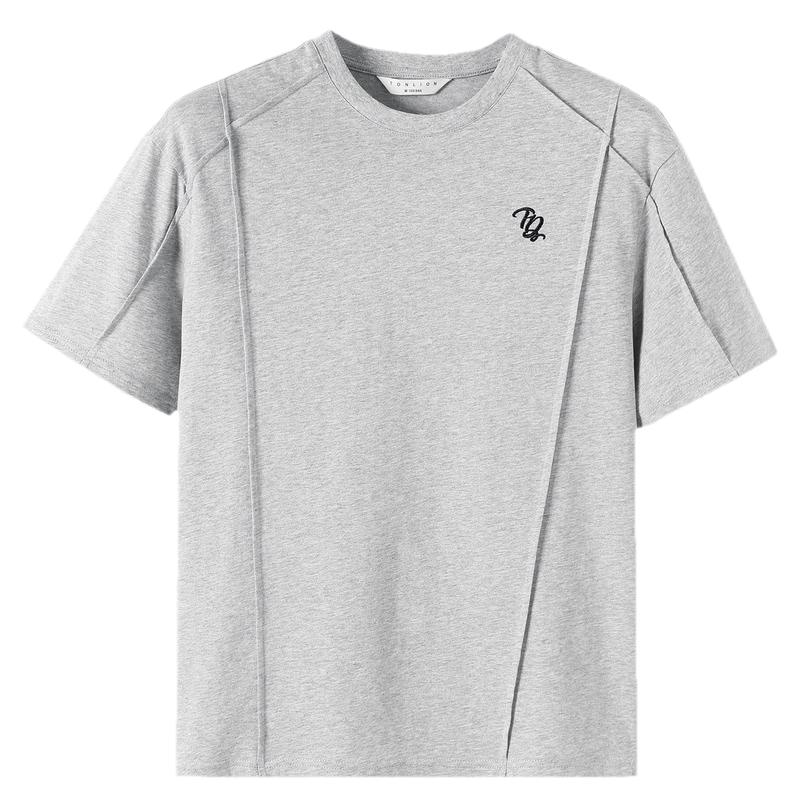 TonLion Damen Split Kurzarm-T-Shirt