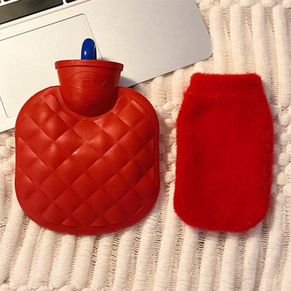 Cute Hot Water Bottle Mini Explosion-proof Reusable Hot Water Bag Warm Belly Removable Foot Hand Warmer