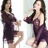 Erotic Underwear Large Size Perspective Seduction Suspenders Sexy Lace Women's Pajamas Nightgown Set