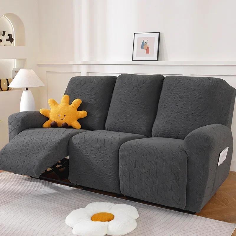 Recliner Sofa Cover Non-slip Massage  Sofa Cover All-inclusive Lounger Single Seater Couch Sofa Slipcover Armchair Cover