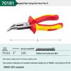 SATA 70111/70161 Insulated High-Voltage Flat, Round, and Bent-Nose Pliers for Electricians