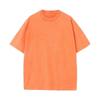T-shirt pour homme en coton lourd délavé et vieilli, ample style Hong Kong, manches courtes cinq points, marque tendance d'été.
