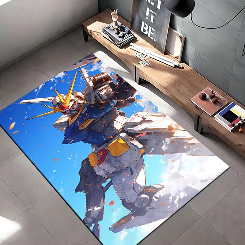 Robot Warrior In Blue Sky Suitable As a Non-slip Mat for the Living Room or Bedroom Sofa