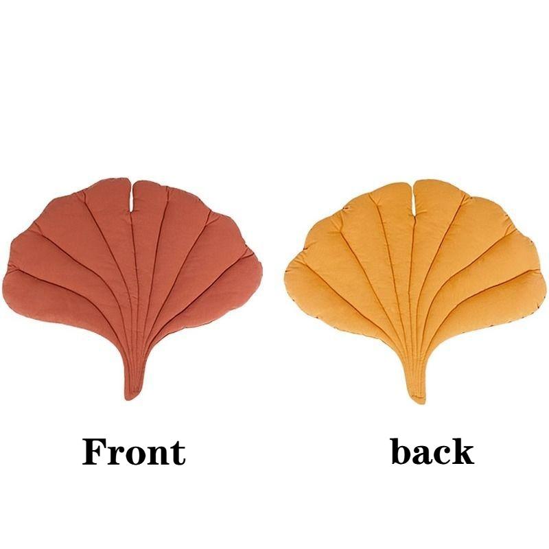 Leaf Shaped Pet Bed Soft Washable Non-Slip Mat for Cats and Dogs Thickened Polyester Cushion Reversible Travel Camping Pet Bed