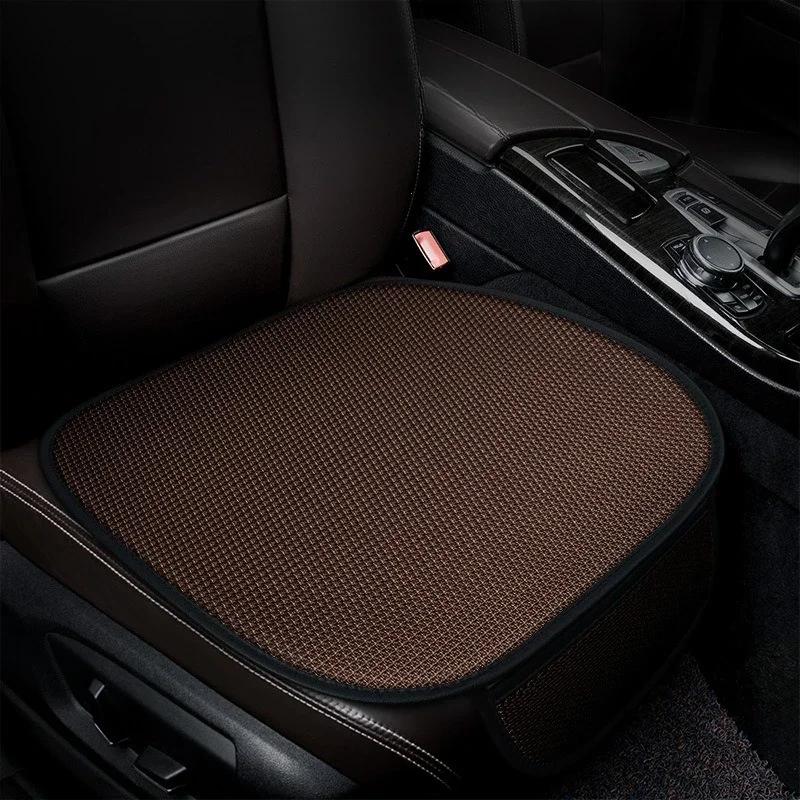 Ice Silk Car Seat Cushion Non-Slip Breathable Universal Mat for All Seasons Easy Clean Protection Hot Sale 2025