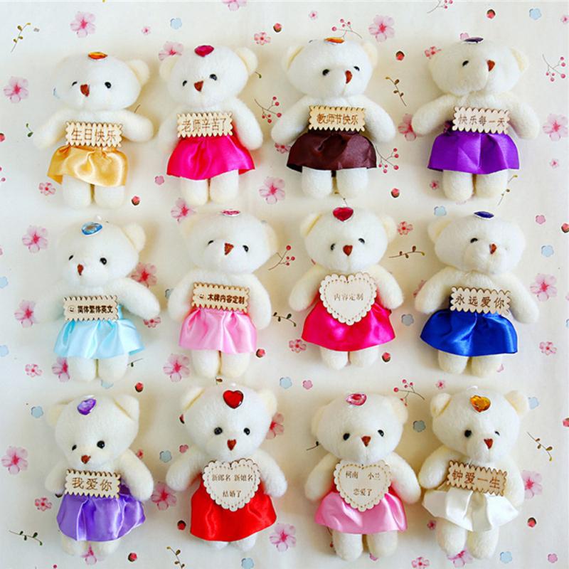 Plush Cartoon Bear Doll Plush Toy Doll Pendant For Christmas Valentine Birthday Gift