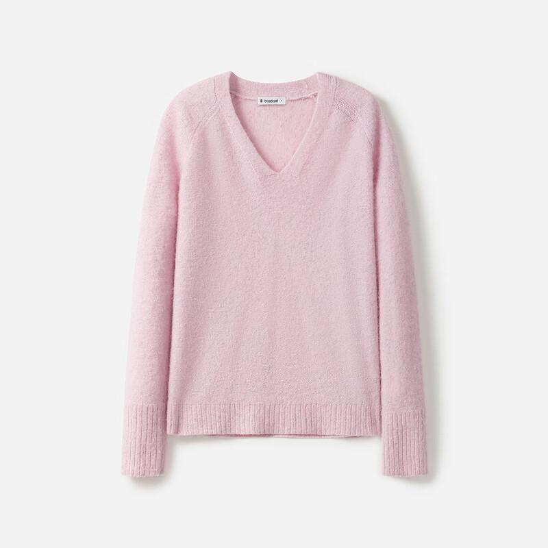 Broadcast Relaxed V-Neck Long-Sleeve Knit Sweater