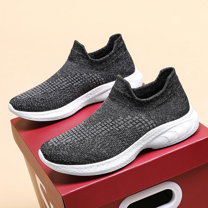 Men's Shoes Women's Shoes Couple Shoes Flat-bottomed Fly-woven Sneakers Outdoor Sports and Leisure Shoes Men's