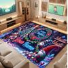 Christmas Theme Soft Crystal Velvet Rug Custom Name & Text Print Non Slip Floor Rug for Bedroom Living Room
